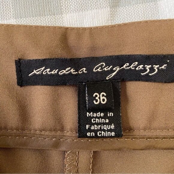 SANDRA Angelozzi beige trouser pants contemporary neutral tone contemporary 36 - Picture 7 of 11